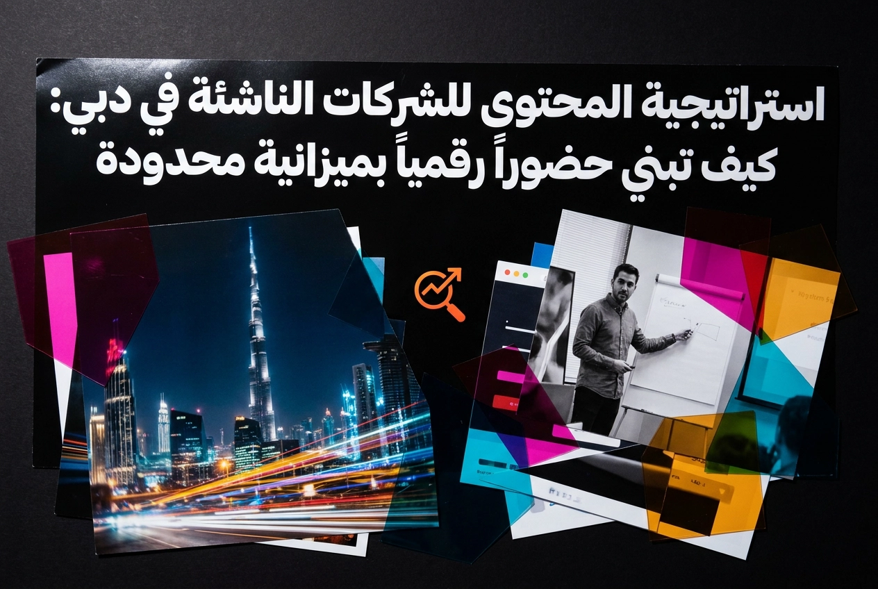 Professional header image for step-by-step guide: استراتيجية المحتوى للشركات الناشئة في دبي: كيف تبني حضورا...