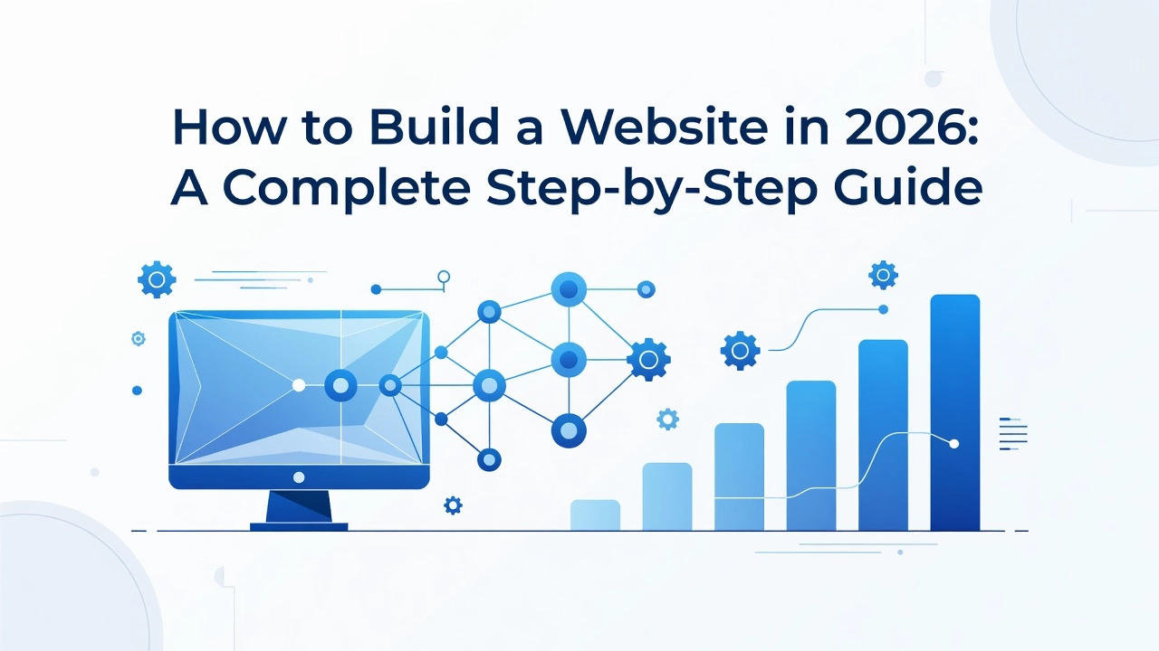 Professional header image for step-by-step guide: How to Build a Website in 2026: A Complete Step-by-Step G...