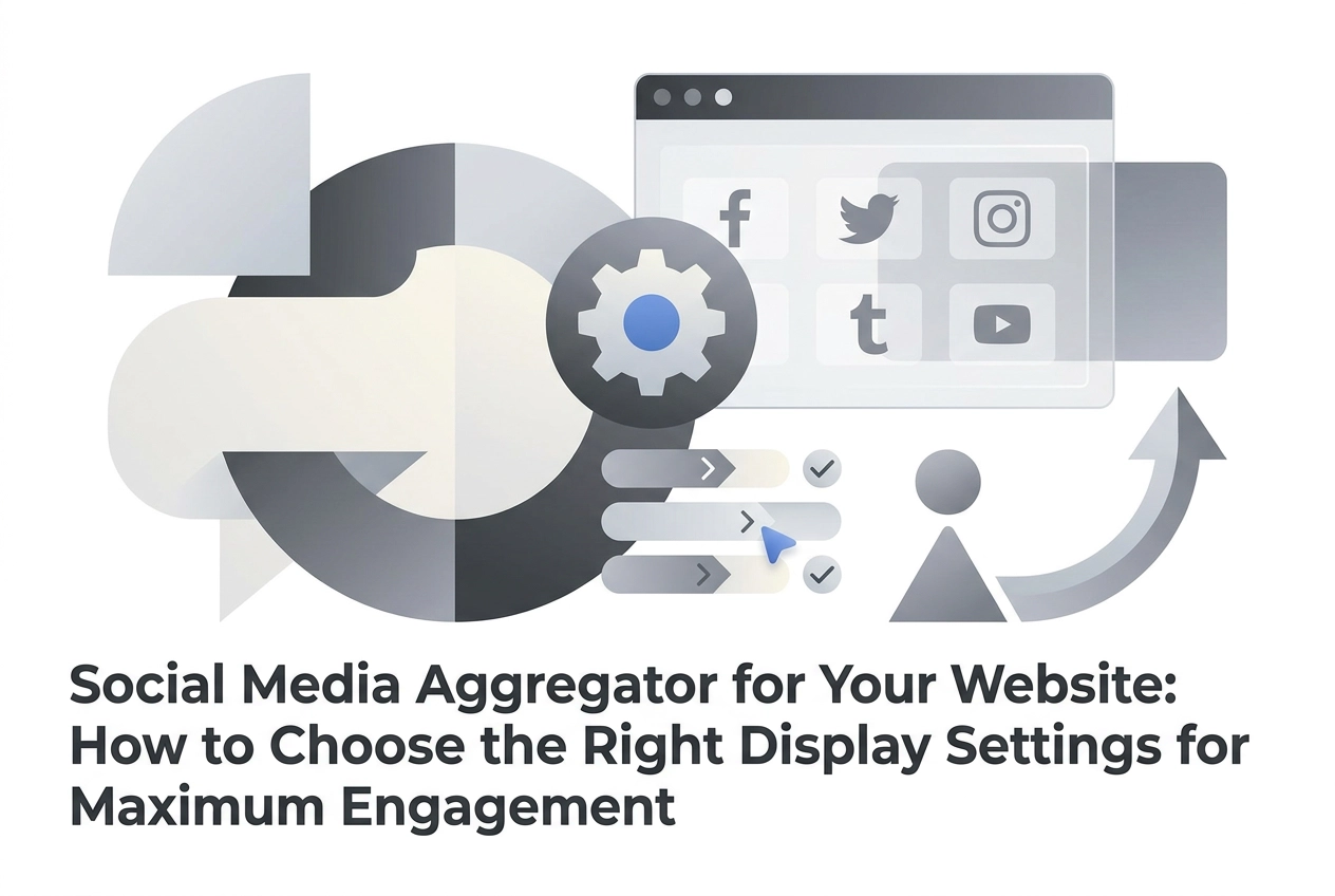 Professional header image for step-by-step guide: Social Media Aggregator for Your Website: How to Choose t...