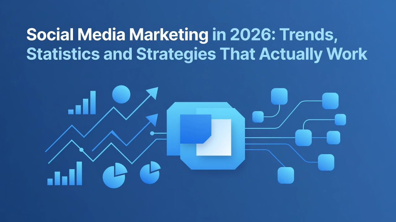 Professional header image for industry analysis: Social Media Marketing in 2026: Trends, Statistics and St...