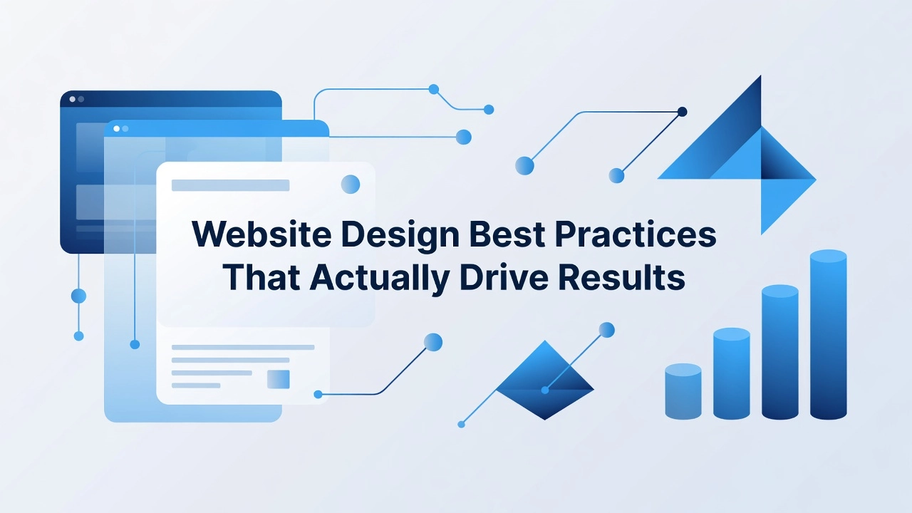 Professional header image for list-based article: Website Design Best Practices That Actually Drive Results