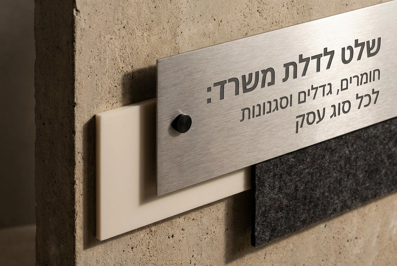 הדמיה להמחשת חומרים בחלל משרד