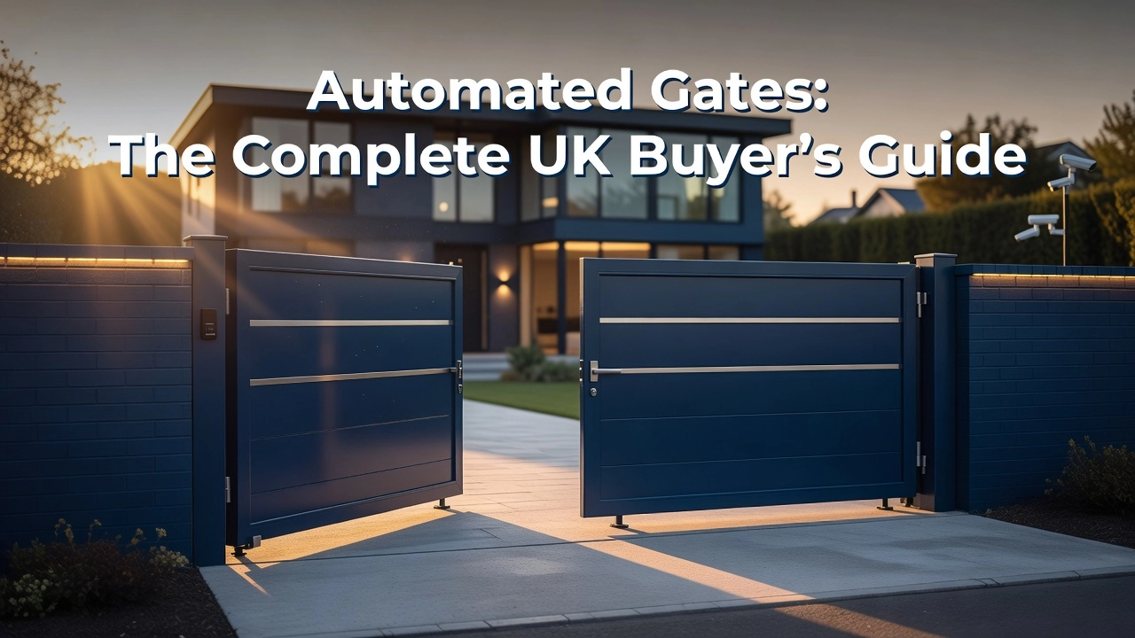 Professional header image for list-based article: Automated Gates: The Complete UK Buyer's Guide