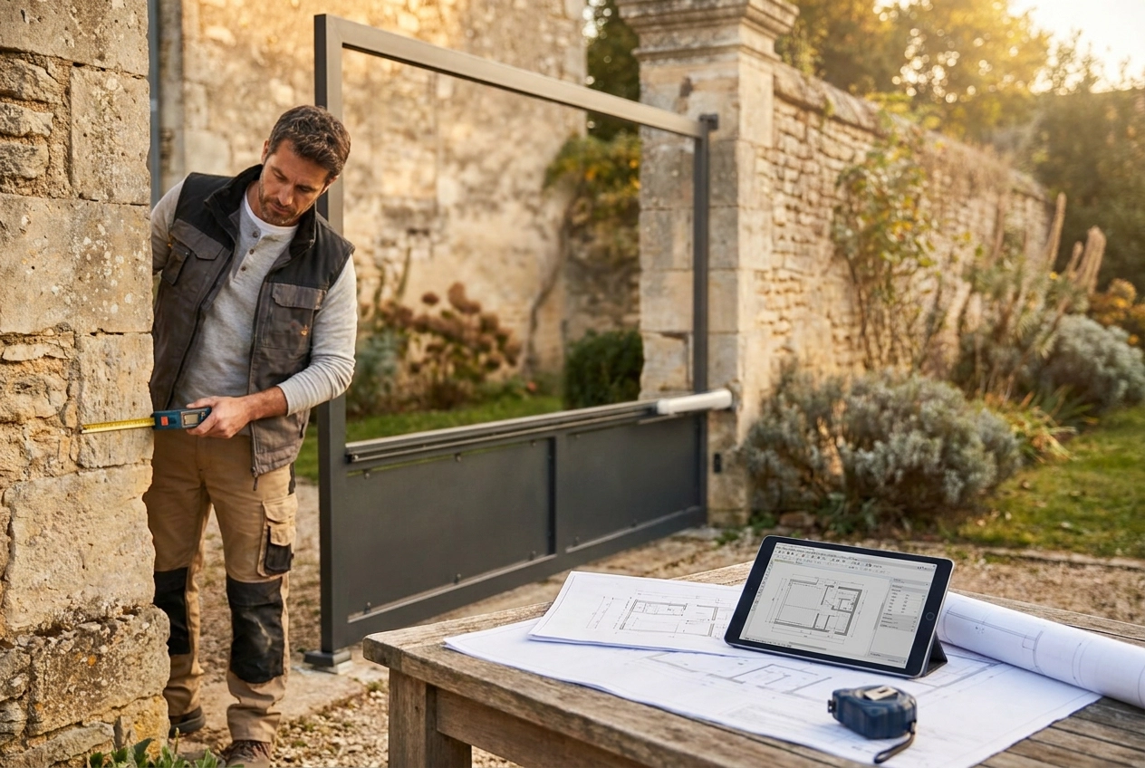 Professional header image for step-by-step guide: Matching a New Gate to Walls and Piers You're Keeping