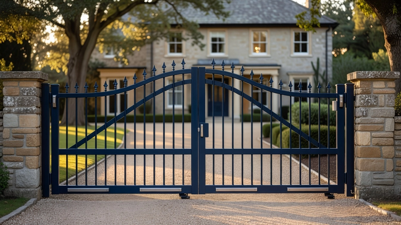Professional header image for list-based article: Residential Electric Gates: The Complete Guide for UK Hom...