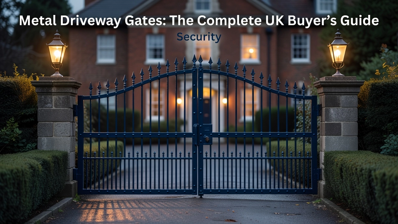 Professional header image for comparison analysis: Metal Driveway Gates: The Complete UK Buyer's Guide