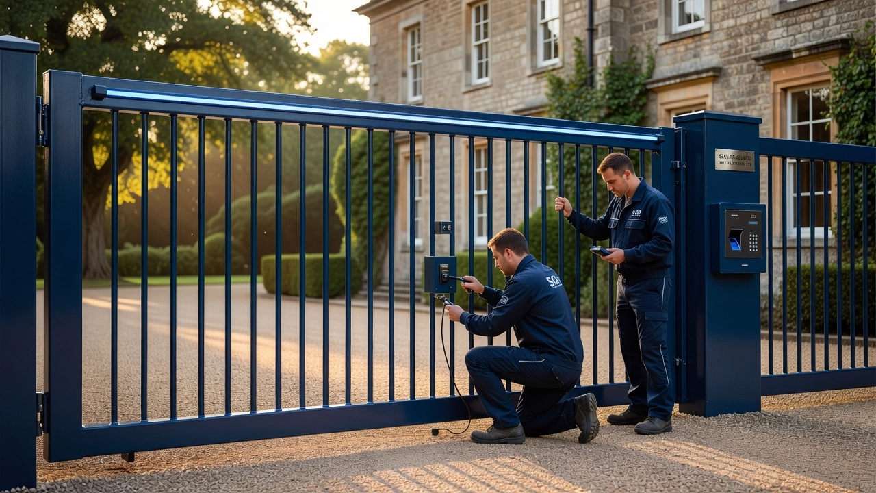 Professional header image for list-based article: What to Look for in Electric Gate Installers: A UK Buyer'...