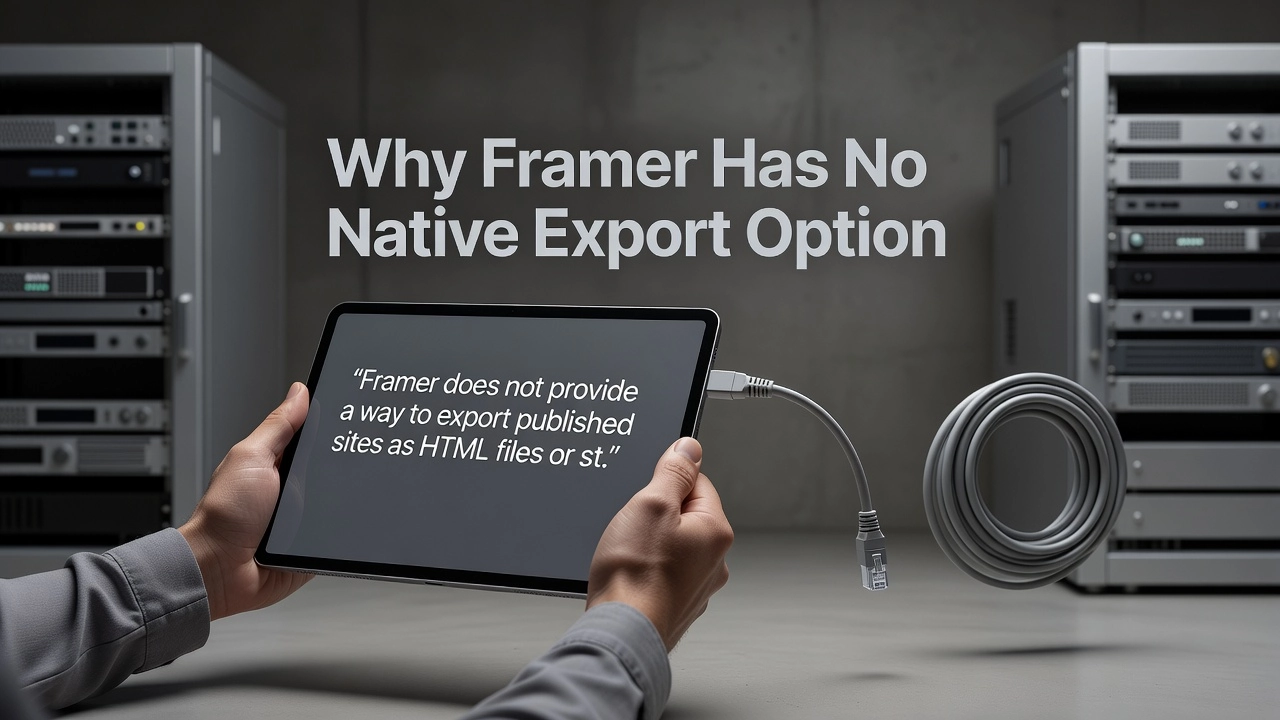 Why Framer Has No Native Export Option