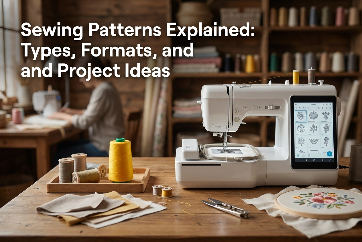 Sewing Patterns Explained: Types, Formats, and Project Ideas