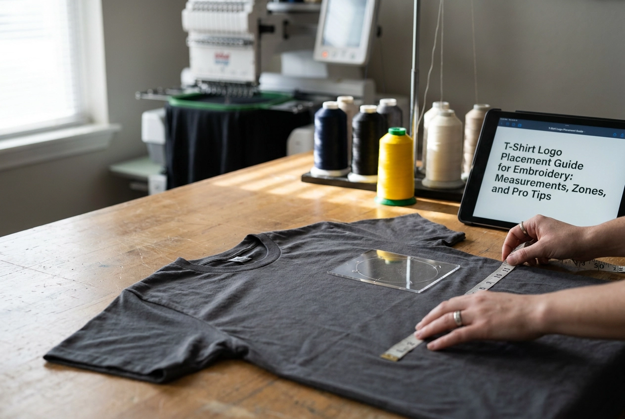 T-Shirt Logo Placement Guide for Embroidery: Measurements, Zones, and Pro Tips