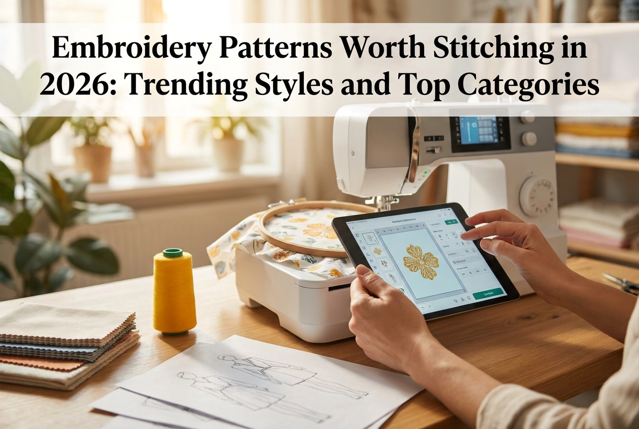 Embroidery Patterns Worth Stitching in 2026: Trending Styles and Top Categories