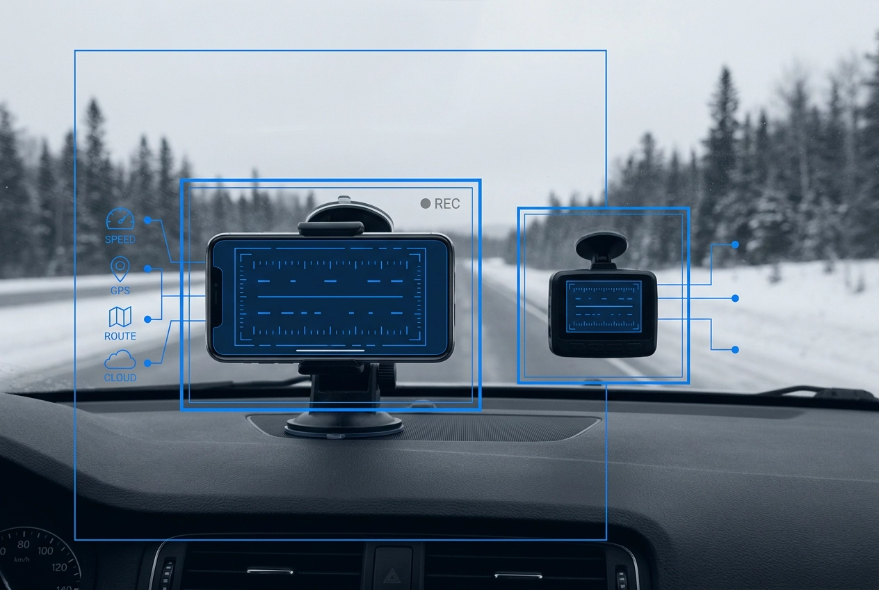 Professional header image for comparison analysis: Dash Cam App for Android in Canada: What DriveSight Does ...
