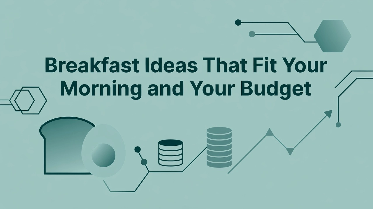 Professional header image for list-based article: Breakfast Ideas That Fit Your Morning and Your Budget