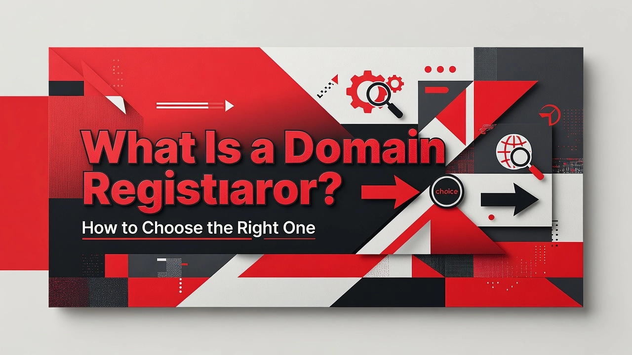 Professional header image for list-based article: What Is a Domain Registrar? How to Choose the Right One