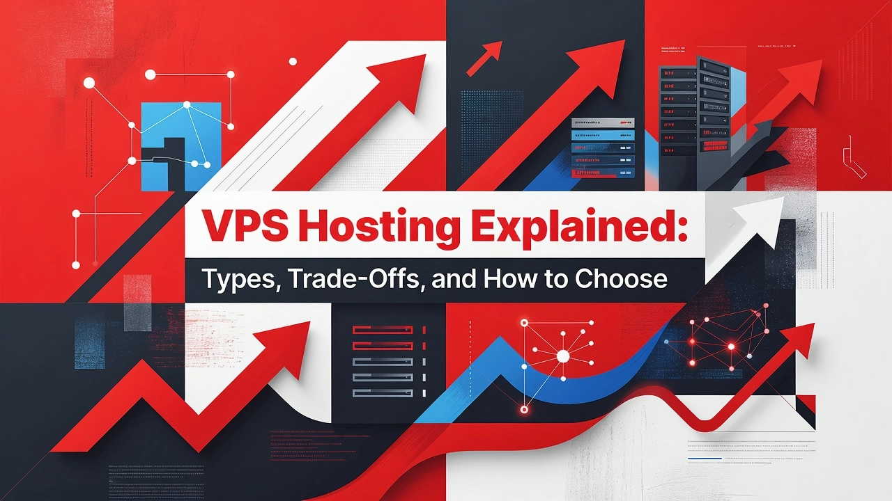 Professional header image for comparison analysis: VPS Hosting Explained: Types, Trade-Offs, and How to Choose