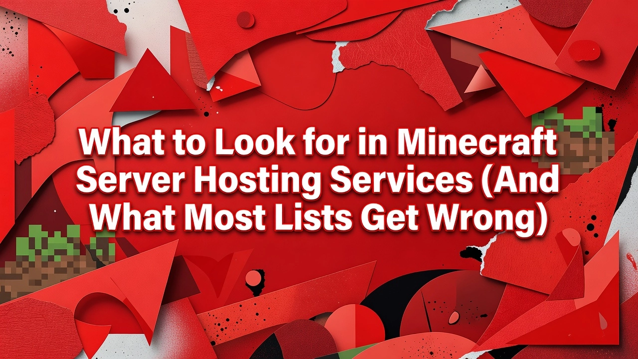 Professional header image for comparison analysis: What to Look for in Minecraft Server Hosting Services (An...