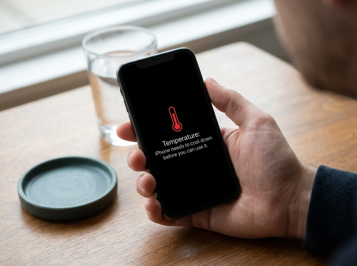 5. iPhone blir varm och visar temperaturvarning