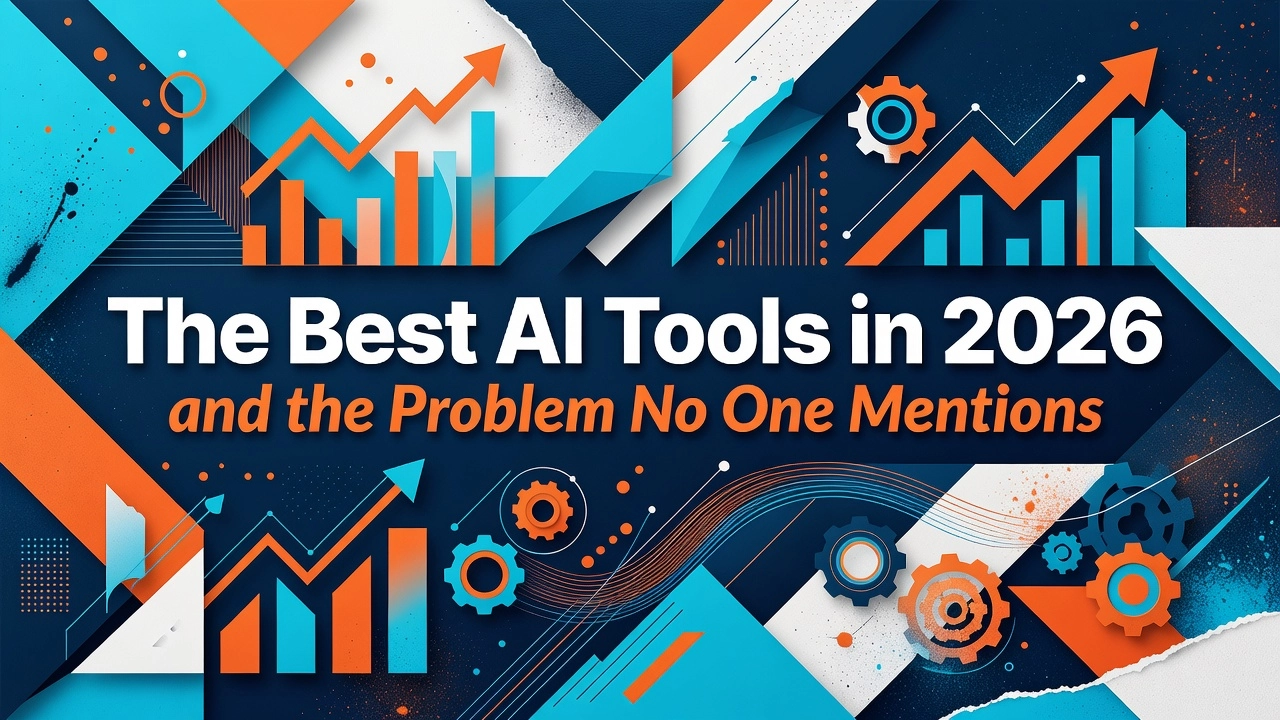Professional header image for list-based article: The Best AI Tools in 2026, and the Problem No One Mentions