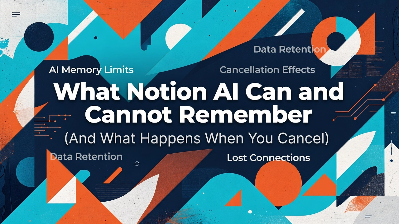 Professional header image for comparison analysis: What Notion AI Can and Cannot Remember (And What Happens ...