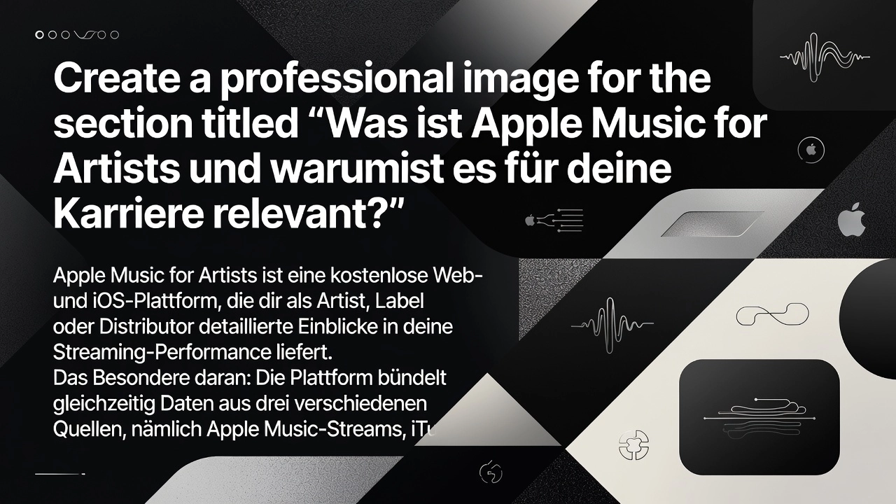 Was ist Apple Music for Artists und warum ist es für deine Karriere relevant?