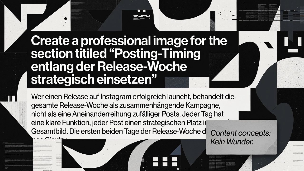 Posting-Timing entlang der Release-Woche strategisch einsetzen