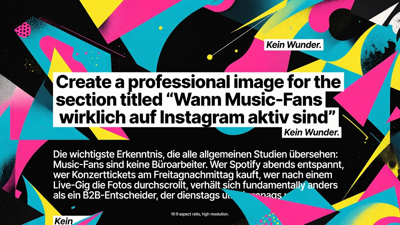 Wann Music-Fans wirklich auf Instagram aktiv sind