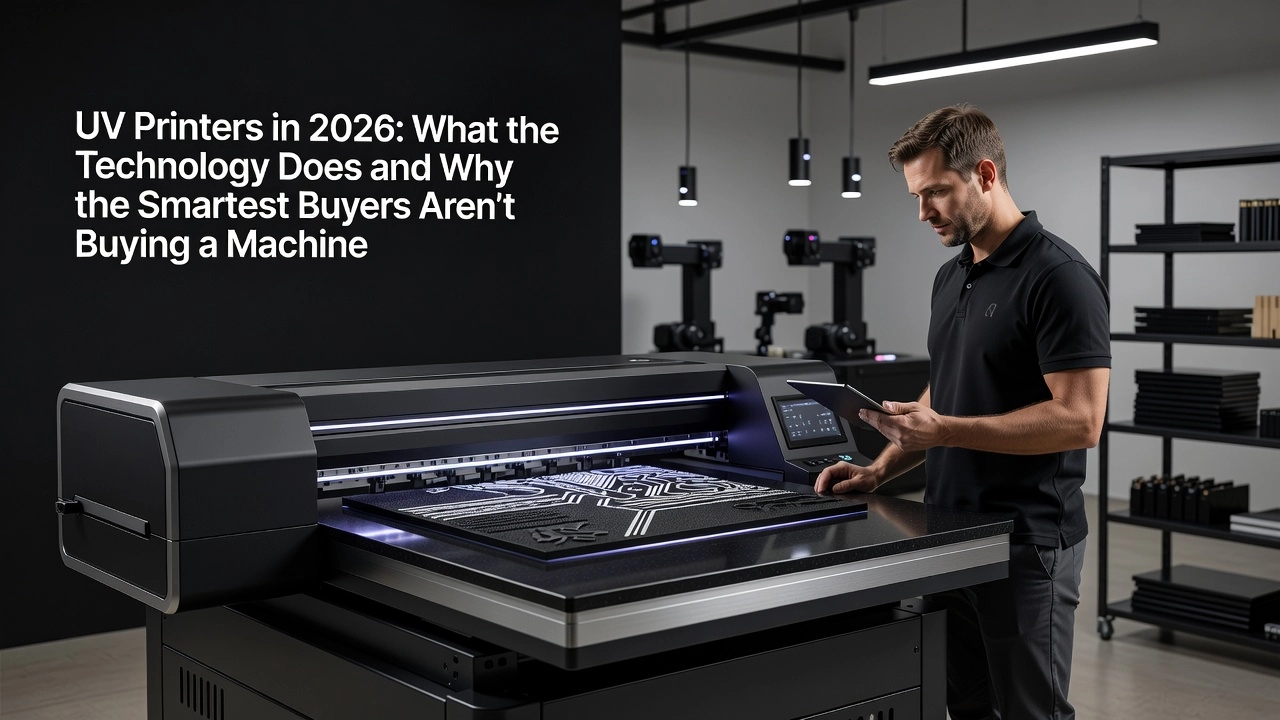 Professional header image for comparison analysis: UV Printers in 2026: What the Technology Does and Why the...