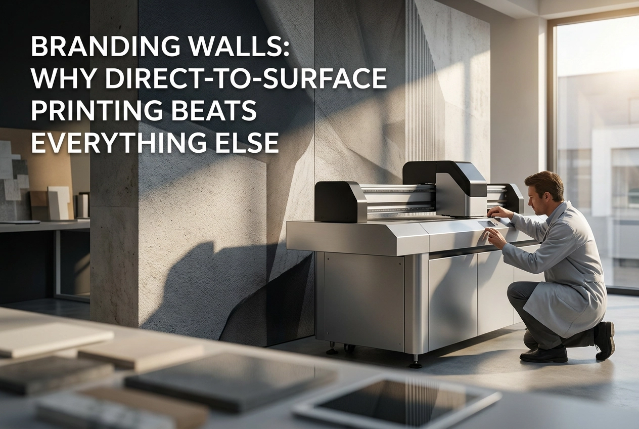 Professional header image for list-based article: Branding Walls: Why Direct-to-Surface Printing Beats Ever...