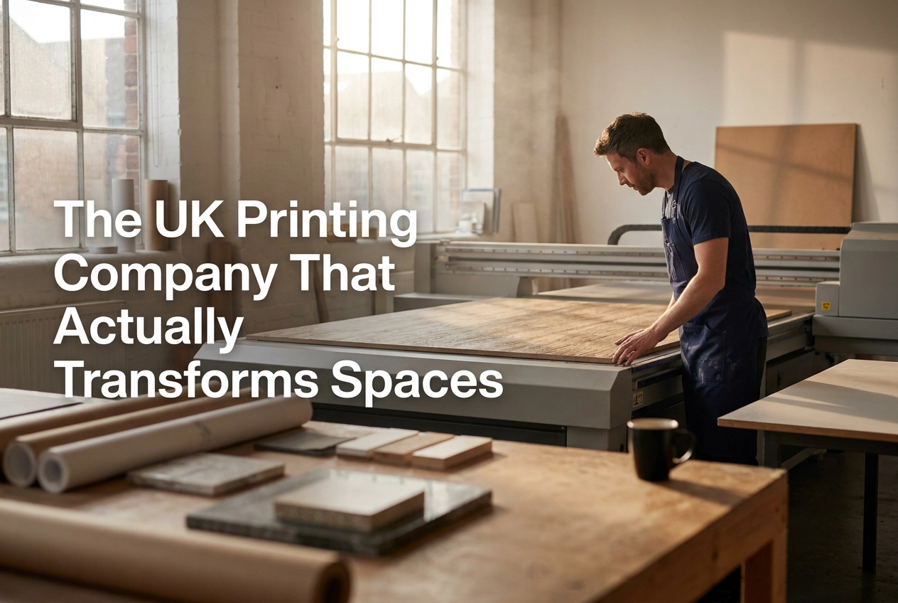 Professional header image for comparison analysis: The UK Printing Company That Actually Transforms Spaces