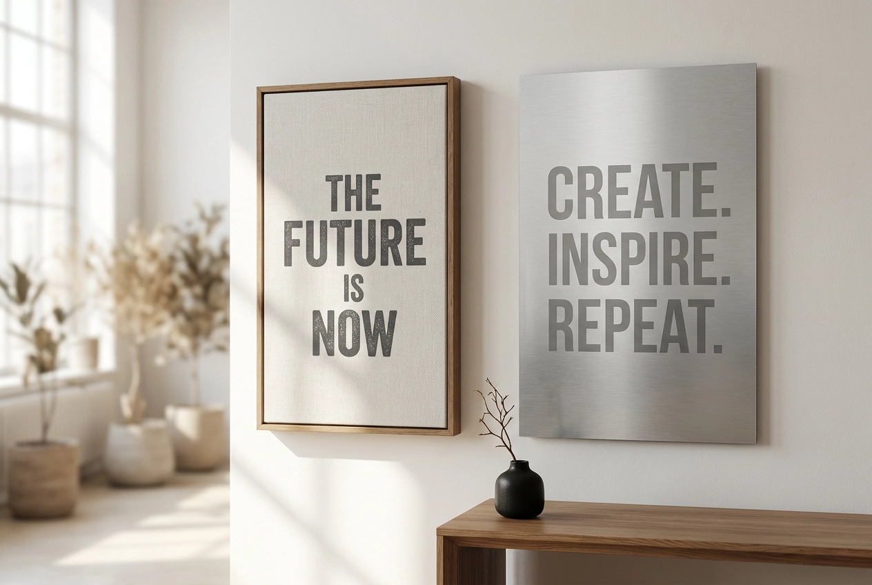 Professional header image for comparison analysis: Print Quotes for Wall: Canvas Print or Printed Into the S...