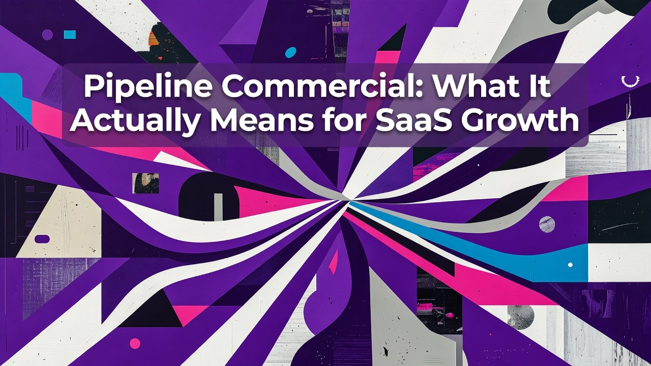 Professional header image for industry analysis: Pipeline Commercial: What It Actually Means for SaaS Growth