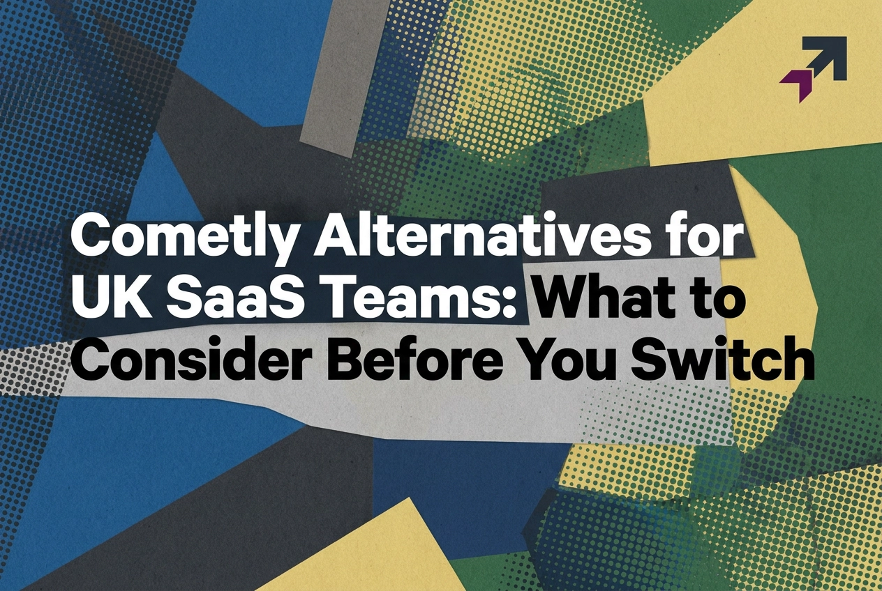 Professional header image for comparison analysis: Cometly Alternatives for UK SaaS Teams: What to Consider ...