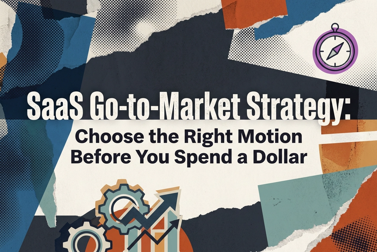Professional header image for industry analysis: SaaS Go-to-Market Strategy: Choose the Right Motion Befor...