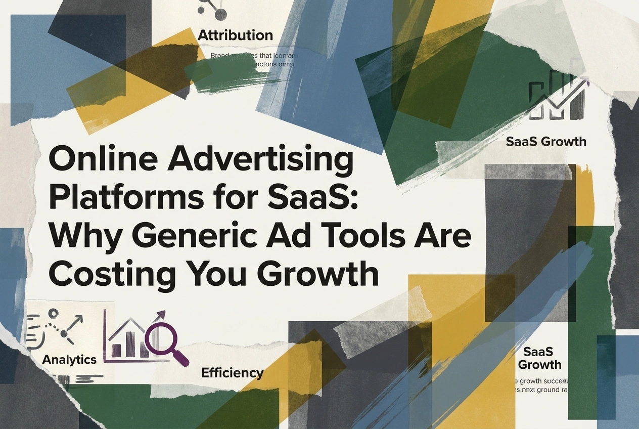 Professional header image for comparison analysis: Online Advertising Platforms for SaaS: Why Generic Ad Too...