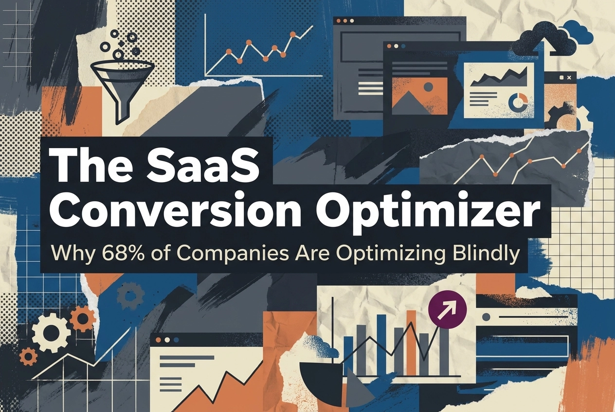 Professional header image for industry analysis: The SaaS Conversion Optimizer: Why 68% of Companies Are O...