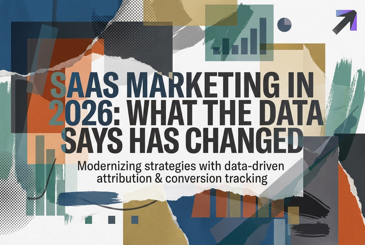 Professional header image for industry analysis: SaaS Marketing in 2026: What the Data Says Has Changed
