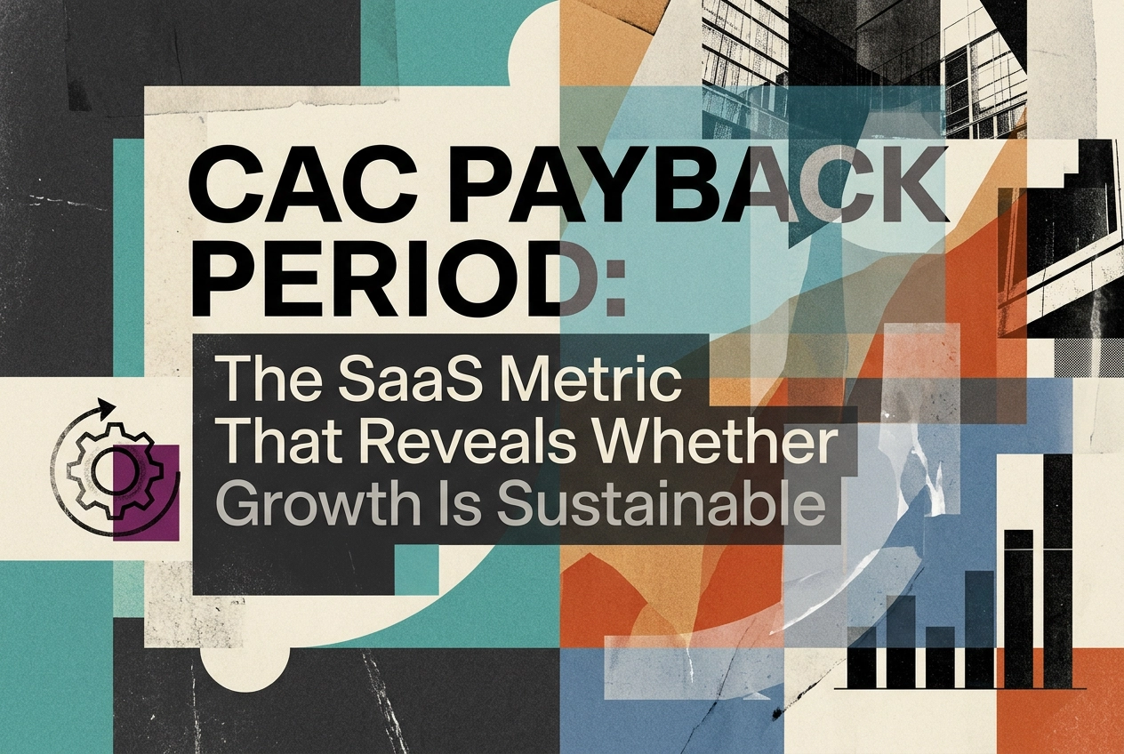 Professional header image for industry analysis: CAC Payback Period: The SaaS Metric That Reveals Whether ...