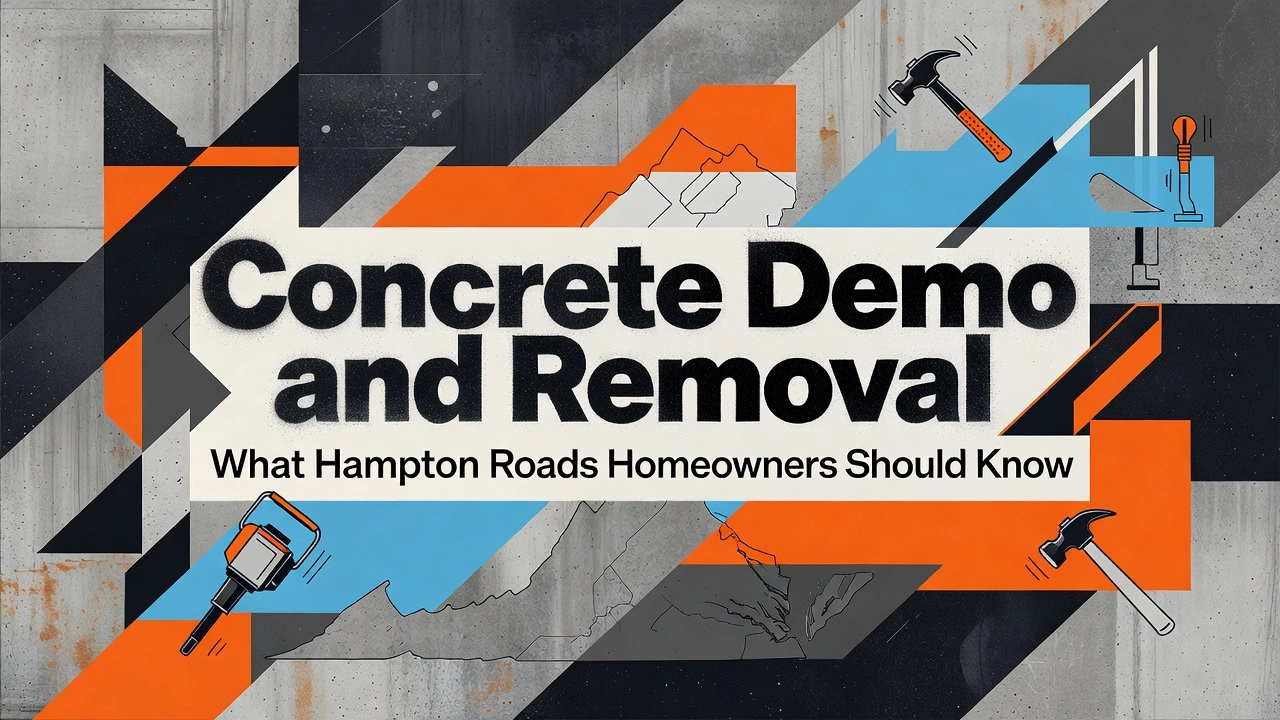 Concrete Demo and Removal: What Hampton Roads Homeowners Should Know