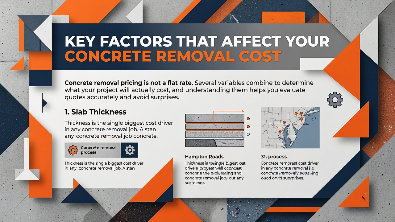 Key Factors That Affect Your Concrete Removal Cost