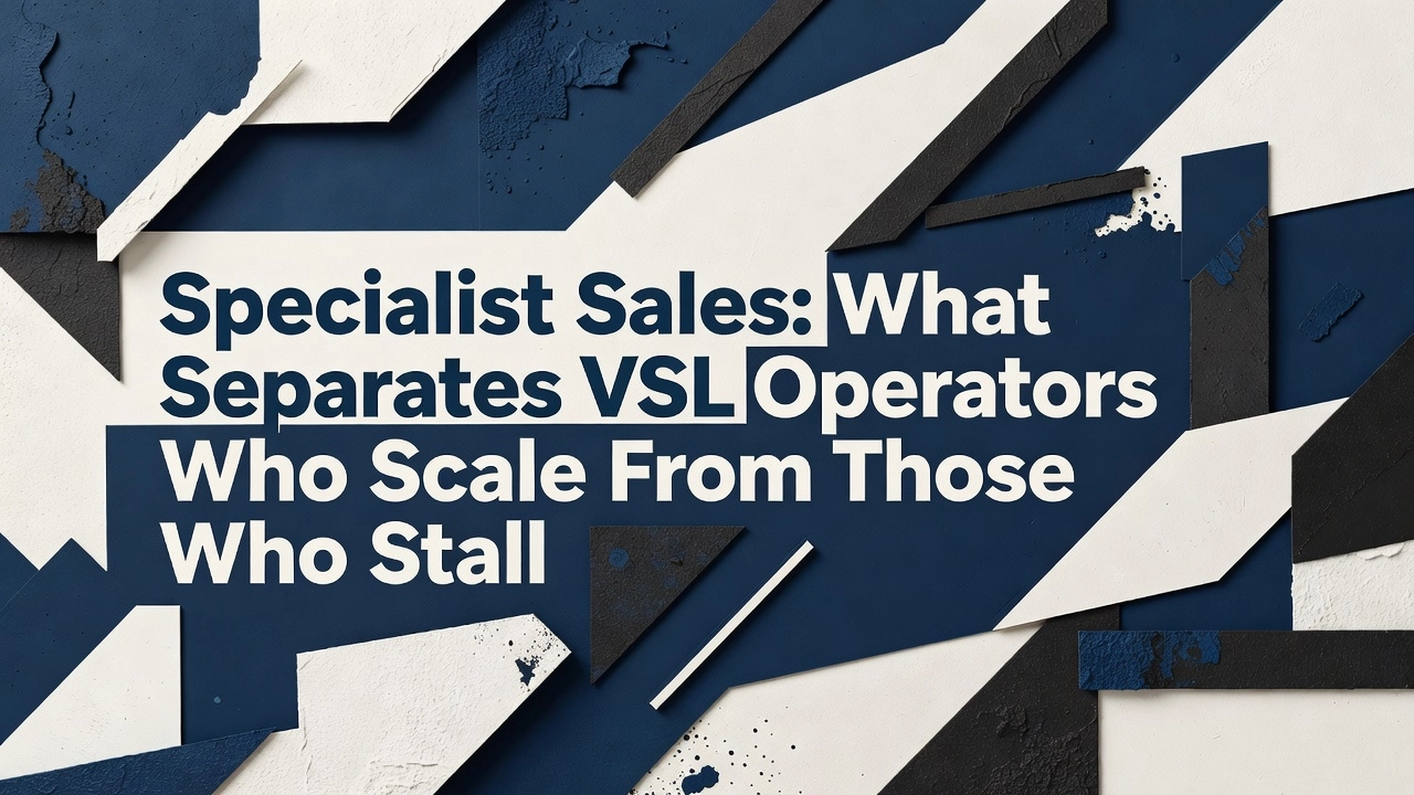 Specialist Sales: What Separates VSL Operators Who Scale From Those Who Stall