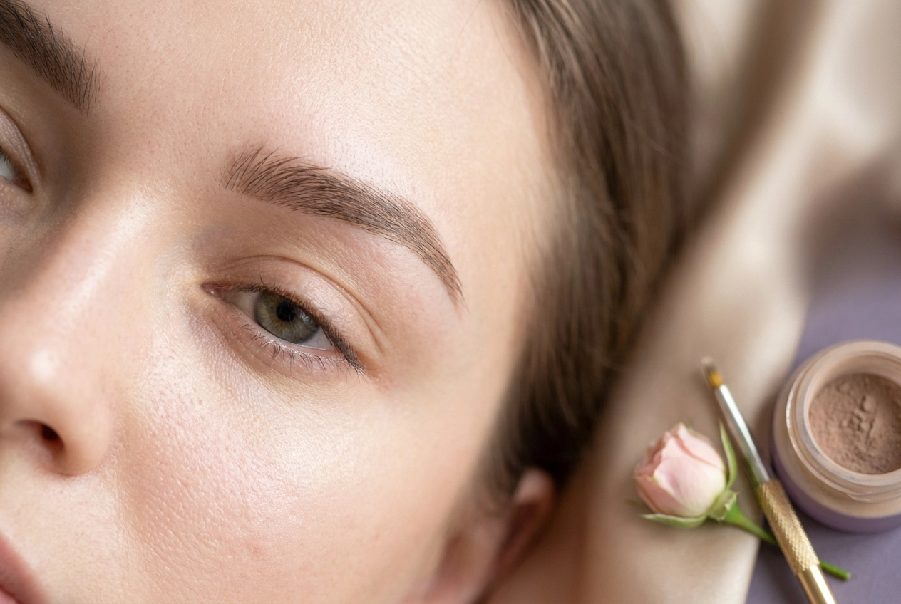 Professional header image for comparison analysis: Powder Brows oder Microblading: Welche Technik passt zu I...