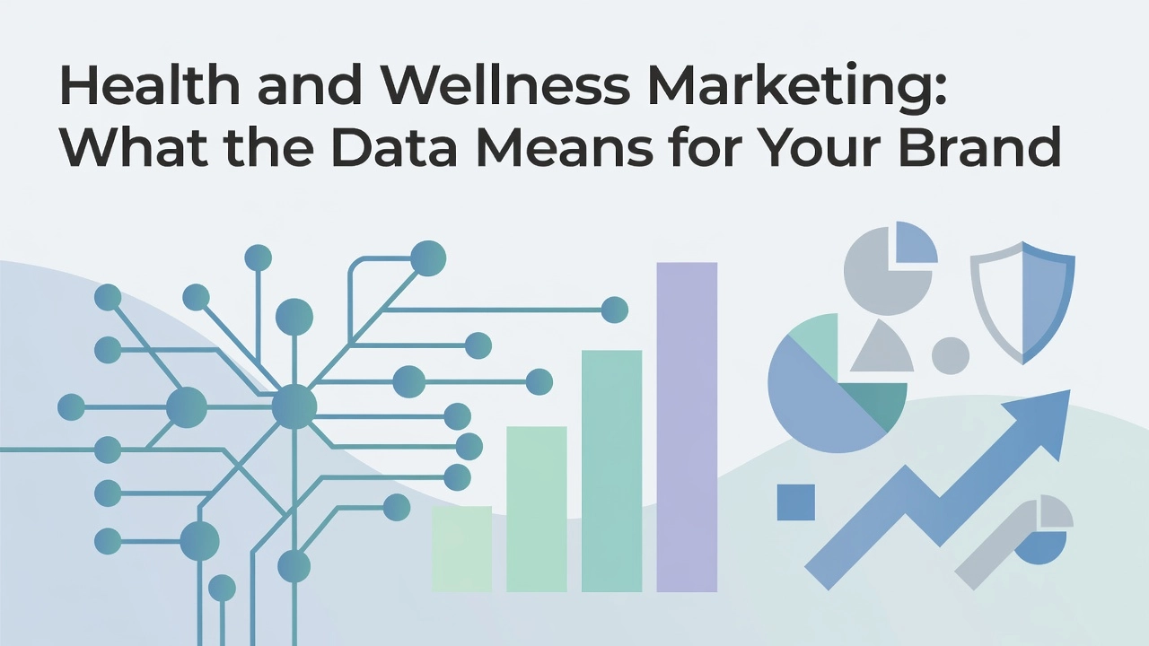 Professional header image for industry analysis: Health and Wellness Marketing: What the Data Means for Yo...