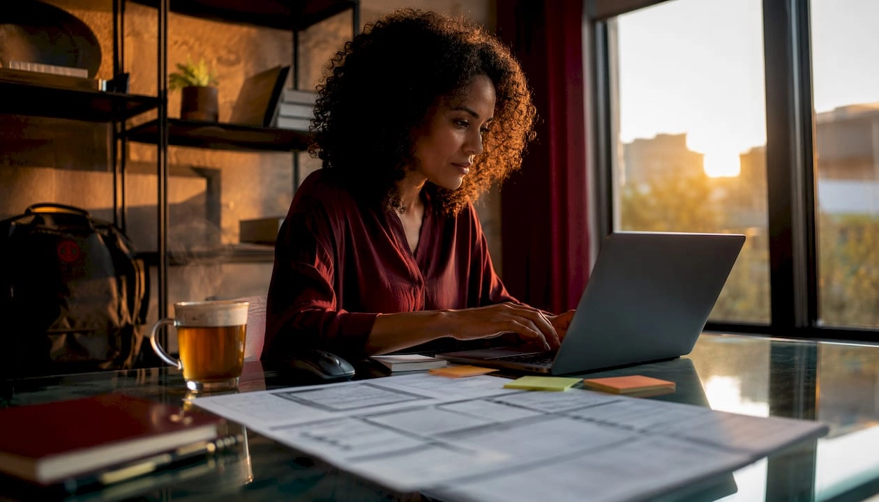 Digital marketer setting up Shopify conversion tracking