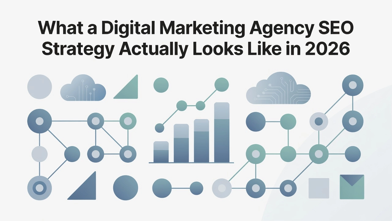 Professional header image for industry analysis: What a Digital Marketing Agency SEO Strategy Actually Loo...