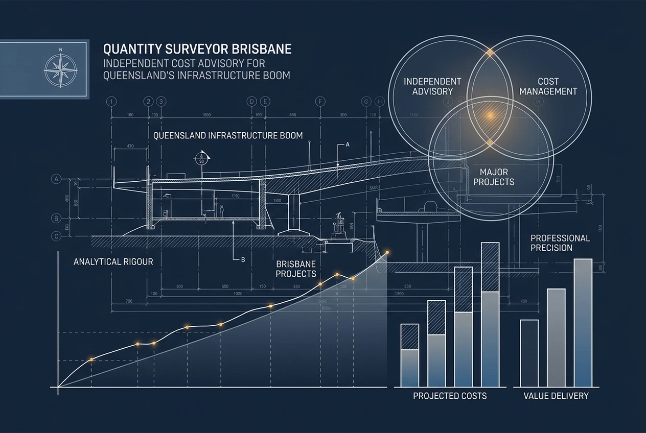 Professional header image for industry analysis: Quantity Surveyor Brisbane: Independent Cost Advisory for...