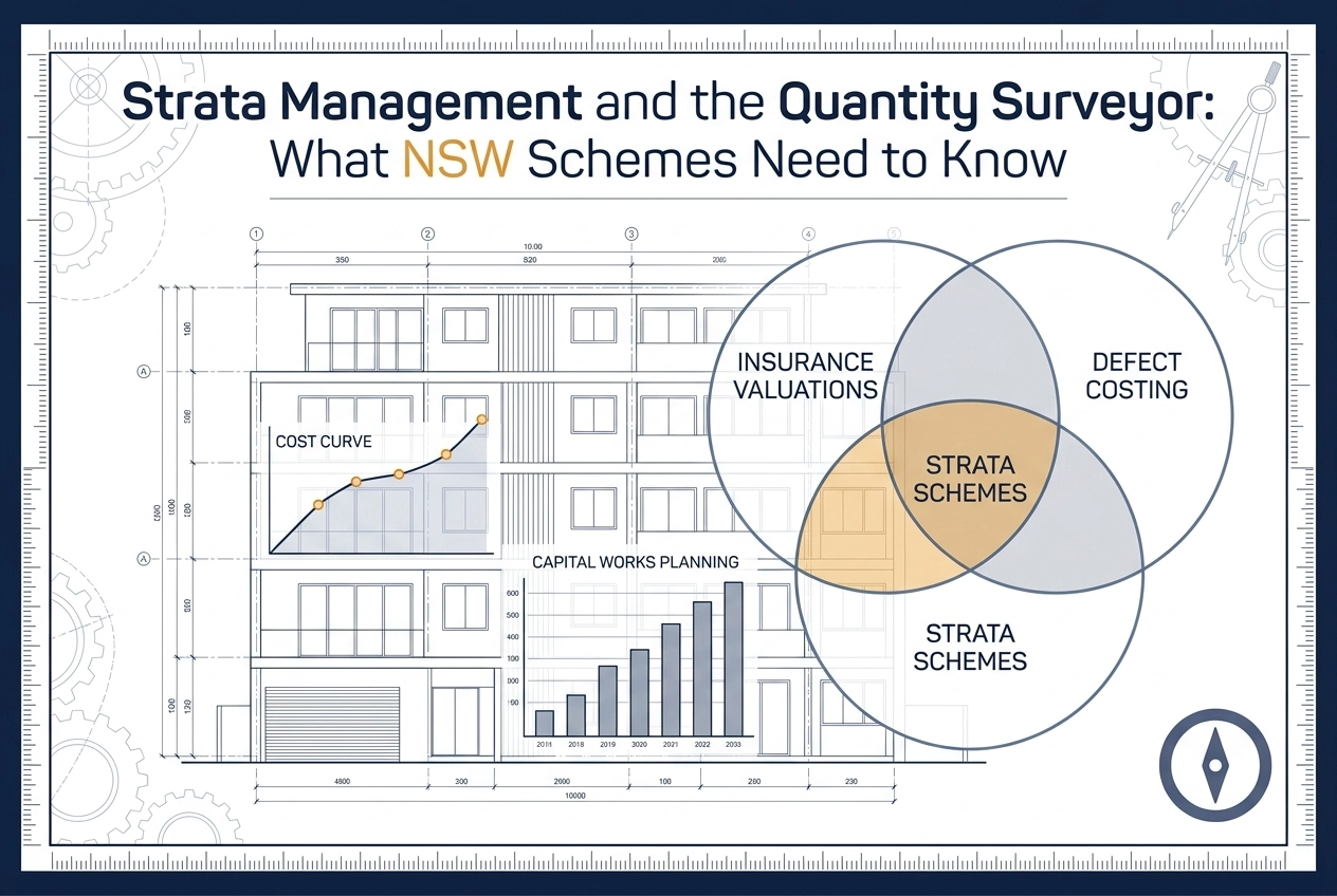 Professional header image for industry analysis: Strata Management and the Quantity Surveyor: What NSW Sch...