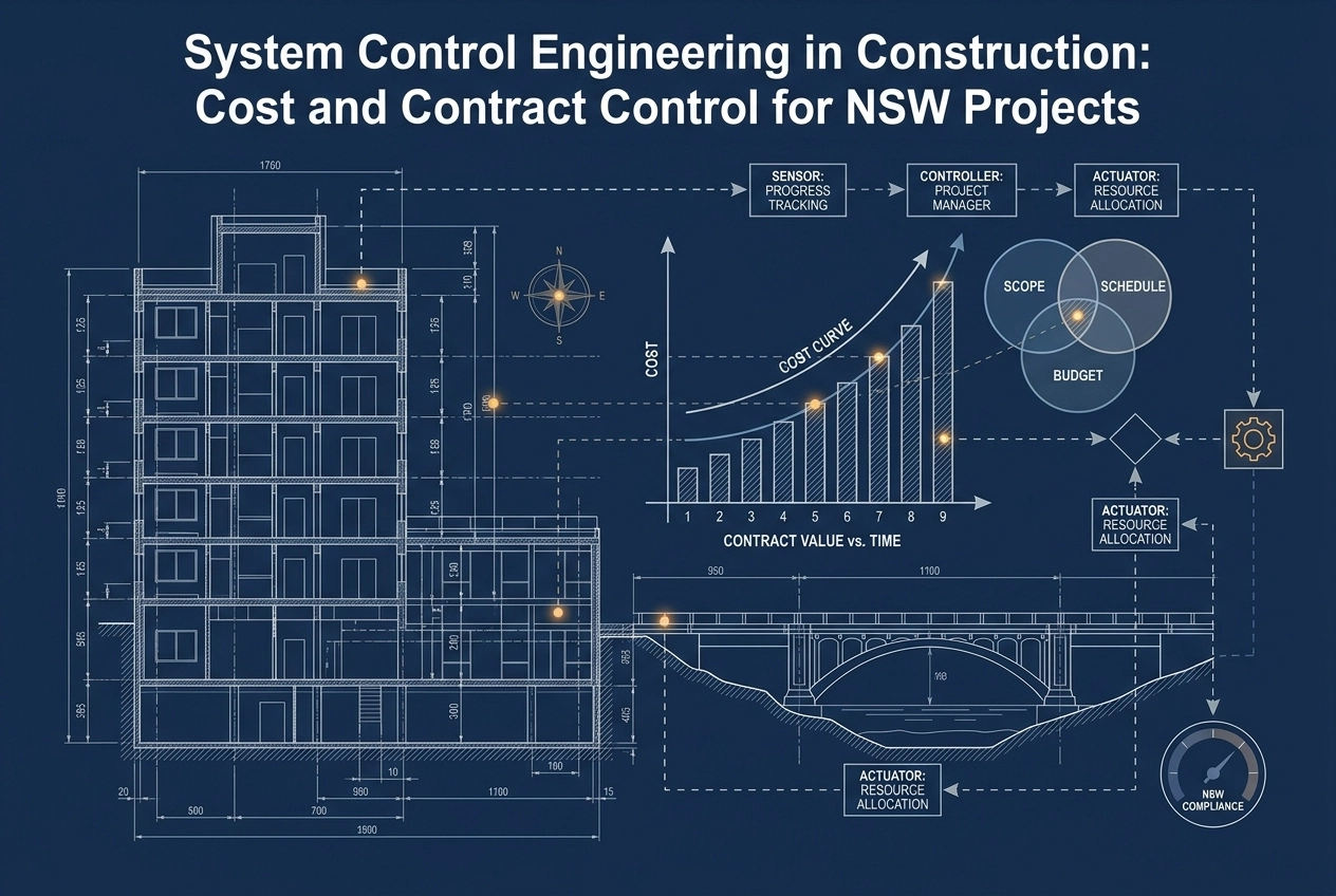 Professional header image for industry analysis: System Control Engineering in Construction: Cost and Cont...
