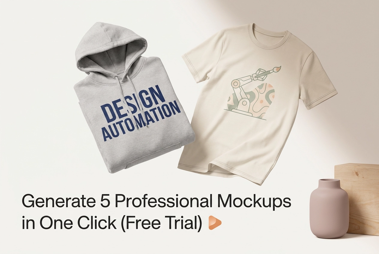 Professional header image for step-by-step guide: Generate 5 Professional Mockups in One Click (Free Trial)