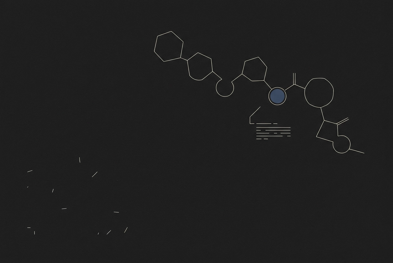 Professional header image for educational tutorial: Vad är Peptider? En Molekylärbiologisk Grundkurs för Nyfi...