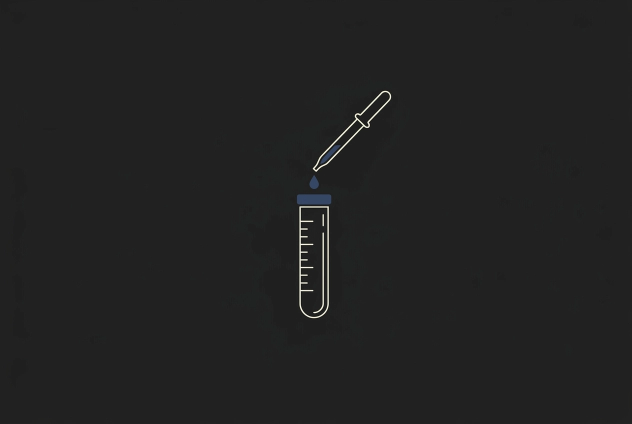 Professional header image for educational tutorial: Peptider Injektion: En Komplett Guide för Forskningsändamål